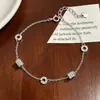 Pulsera Fina de Plata de Ley S925 con Números Romanos para Mujer, Joyería de Gama Alta Sencilla Exquisita de Nicho al por Mayor