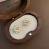 Pendientes de Margarita Pequeña 2026 Nuevos Pendientes de Moda para Mujer Estilo Otoño e Invierno Elegantes Largos Coreanos Pendientes Personalizados Accesorios para Orejas de Celebridad de Internet