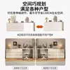 Tocador de Dormitorio Color Crema Estilo Francés con Tocador Integrado, Gabinete de Almacenamiento para Mesita de Noche, Mesa de Esquina para Apartamentos Pequeños con Cajones