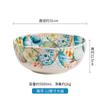 Tigela de cerâmica estilo oceano europeu e americano criativa com esmalte para arroz ramen, atacado, personalizada, grande e bacia