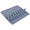 Almohadilla de silicona para cuchara sopera de uso doméstico, almohadilla de drenaje de silicona para acabado de cocina, herramienta de cocina