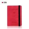 Portapasaporte Popular de Cuero Transfronterizo, En Stock Bolsa de Pasaporte de Cuero PU con RFID, Multifuncional, Puede Llevar Tarjeta SIM y Documentos
