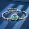 Nuevo Estilo Otoño e Invierno Zhuang Shengsheng Joyería Retro Europeo y Americano Rosa Artificial Cortada Piedra de Color Pulsera Piedra Principal para Mujer 10mm