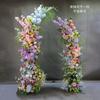 Jardim Mori Monet Arco de Chifre de Boi terno Flor Artificial Arte Flores Artificiais Estrada de Casamento Arco de Flores Cenário Decoração Shopping