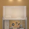 Cortina Mosquitera para Cama de Dormitorio Universitario Estudiante Dormitorio Negro A prueba de Polvo Mosquitera Superior Cama Litera Estudiante Mosquitera para Cama de 0.9 m