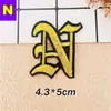 Parche Bordado con Letras y Números Romanos Antiguos Dorados con Adhesivo Termofusible. Insignia Bordada Parche Pequeño Emblema Parche de Tela Accesorios para Ropa