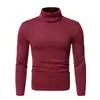 Suéter de Cuello Alto para Hombre Diseño Camisa de Manga Larga Top
