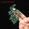Broche de Pavo Real Europeo y Americano para Mujer Moda de Alta Gama Noble de Alto Valor Broche Colgante Accesorios para Traje Abrigo Pin