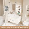 Lavabo de cerámica de gran diámetro combinación de mueble de baño lavabo grande lavabo cerámico integrado lavabo oceánico tamaño grande lavabo de vientre para baño