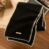 Bufanda de Punto de Lana de Alta Gama para Mujer Invierno 2025 Nuevo Estilo Coreano Versátil Engrosada Cálida Bufanda