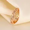 Anillo de Lujo Ligero de Moda Coreana Tendencia en Tiktok con Microincrustaciones de Diamante y Madreperla para Mujer con Acabado de Alta Gama Que No Se Desvanece