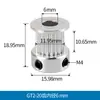 Rueda Síncrona 2Gt para Impresora 3D Polea de Transmisión de 16/20/40 Dientes Rueda de Accionamiento para Motor Paso a Paso Ancho 6/10