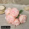 Buquê de peônias, flores de peônia artificiais, peônias artificiais para segurar, sala de estar, quarto, flores para mesa de jantar, peônias artificiais, adereços para fotos