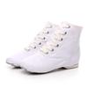 004 Zapatos de baile de jazz de caña alta para mujer, suela blanda, negros, botas profesionales de baile chino nuevas para adultos y niños