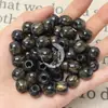 Cuentas de Resina de Agujero Grande de 12 mm, Cuentas Redondas con Agujero Pasante, Cuentas Sueltas para Materiales de Manualidades, Accesorios de Ropa, Accesorios de Joyería con Cuentas