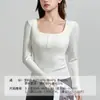Ropa interior térmica de manga larga con sujetador acolchado para mujer, top interior, liquidación de fin de temporada