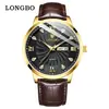 Reloj de cuarzo para hombre marca longbo una pieza envío directo simple casual reloj de pareja resistente al agua reloj para hombre reloj para hombre