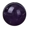 Venta directa del fabricante de cuentas sueltas de amatista natural para abalorios hechos a mano DIY, cuentas redondas de cristal semiacabadas, accesorios para joyería, venta al por mayor