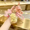 Ouro 999 puro "Youqianhua" corrente para celular de ouro chaveiro pingente de bolsa caixa de presente pequeno presente promocional personalização cultural e criativa