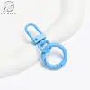Mosquetão Colorido com Fivela Porta-Chaves Pingente Pequeno Argola Colorida Fivela de Argola Acessórios para Joias DIY