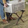 Camping al Aire Libre Ajustando Incubadora de Camping Madera de Haya Cubitera Estante Soporte de Almacenamiento Conveniente Plegable Soporte para Refrigerador
