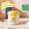 Papelera de escritorio con tapa, gran capacidad, linda, mini, adecuada para dormitorios, oficinas y escritorios; papelera pequeña para recortes de papel