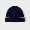 2026 Otoño e Invierno Europeo y Americano Nuevo Gorro de Punto Lana Pura Gorro para Hombre Gorro para Mujer Canalé Adorno de Bloques de Color Gorro Beanie B C