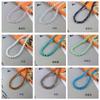 Accesorios de joyería para bricolaje, pulsera hecha a mano con cuentas, 32 cuentas de tierra con superficie cortada, cuentas sueltas de cristal de jade.