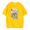 Camiseta de Manga Corta de Color Sólido Estampado Cómoda y Transpirable Mismo Estilo para Hombres y Mujeres Tendencia de Verano Algodón Puro Cuello Redondo Pulóver Directo de Fábrica