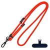 Cordón para teléfono móvil de 8 mm de grosor, retráctil, ajustable, para el cuello, antipérdida