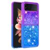 Funda protectora para Samsung Zflip4, resistente a caídas, con cuatro esquinas, con degradado brillante y esmerilado, que cubre todo el ZFlip3 para la quinta generación.
