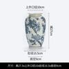 Vaso de Cerámica con Hortensias de Porcelana Azul y Blanca Estilo Oriental Azul y Blanco Nuevo Estilo Chino Adornos para Porche Adornos de Cerámica para Sala de Estar