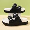 2024 Novo Verão Moda Feminina Sapatos Boken Cano Alto Casual Macio Antiderrapante Resistente ao Desgaste Sandálias e Chinelos Personalizados