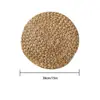 Posavasos Redondo Tejido de Jacinto de Agua Planta Natural Aislamiento Térmico Anti-quemaduras Mantel Estilo Pastoral Decoración del Hogar Posavasos para Tazón Olla