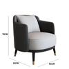 Sofá individual de lujo italiano ligero, ideal para cafeterías, tiendas de té con leche, oficinas de ventas, recepción, mesa de negociación y combinación de silla.