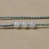 Nuevo Collar con Colgante Hecho a Mano de Alta Gama Cordón Trenzado de Jade Hetian Cuerda de Ocho Hilos Ajustable para Hombres y Mujeres