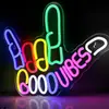 Luz de Neón con Forma de Gesto Genial, Letrero Iluminado de Pared para Bar, Sala de Juegos, Habitación de Niños, Luz Decorativa de Ambiente