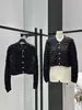 Servidor Privado Hilo Especial Acolchado Crochet Pequeña Fragancia Chaqueta Cardigan Tejida + Chaleco para Mujer Primavera y Verano