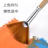 Boyi Xuan transfronterizo juego de 5 piezas arte de madera acuarela pintura al óleo pintura gouache niños hecho a mano diy pintura Pincel Abanico