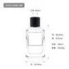 Venda Direta de Fábrica de Frascos de Perfume de Vidro em Estoque com Janela e Frascos de Vidro para Perfume com Janela e Rótulo, Frascos Spray com Tampas