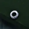 Plata Esterlina S925 Plata Tailandesa Accesorios Estilo Chino Xiangyun Anillo Cerrado Torcido Anillo Mano Marca DIY Pulsera de Cuerda Trenzada Decoración de Cuerda