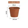 Maceta de cerámica de imitación de plástico Zhixiao para balcón, de diámetro mediano y grande, gruesa, creativa, anticaídas y duradera.