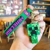 Llavero Transfronterizo Mi Mundo Bloques de Construcción de Goma Suave de PVC Muñeca Colgante para Mochila Cadena de Coche Pequeño Regalo al por Mayor
