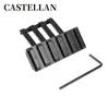 Riel Lateral de Guía de 45 Grados Riel Lateral Metálico Suave Elástico Riel Lateral de Guía de 20 mm Riel Lateral de 45 Grados Soporte de Riel Inclinado