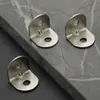 Soporte de Esquina Redondeada Pequeño en Forma de L Armario Tablero de Madera Silla Pequeños Accesorios de Ferretería Pie de Unión Ángulo de Fijación para Muebles Hierro Ángulo Recto de 90 Grados
