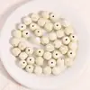 Cuentas redondas facetadas de cerámica de color dopamina con agujeros rectos, materiales y accesorios para abalorios de pulseras y correas de teléfono hechas a mano para DIY