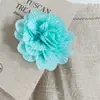 Pinza para el Cabello Grande Hecha a Mano de Tela con Flor de Camelia Tridimensional y Pliegues de Tela, Perfecta para Fotos de Vacaciones en la Playa, Accesorio de Pinza Lateral