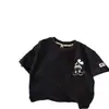 Camiseta de Algodão Manga Curta Desenho Animado Infantil Verão Estilosa para Meninos e Meninas, Bebês e Crianças, Top da Moda