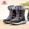 Botas de Nieve de Invierno Hobibear para Hombre y Mujer Zapatos de Algodón Relleno de Caña Media Moda con Cordones Botas de Algodón Ventas Directas de Fábrica