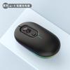 Novo mouse sem fio luminoso de modo duplo silencioso com carregamento transfronteiriço, presente multicolorido, mouse para escritório/jogo em estoque, atacado